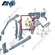 Усилитель Volkswagen Jetta VII 2020-2024 17A809611