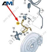 Тормозной шланг Audi A8 (D5) 2018-2024 4N0611707E