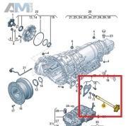 Приводной вал левый 0D5409355F  Volkswagen Touareg III (2018-2023) AL552 (8-АКП)