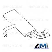 Задняя часть глушителя Фольксваген Гольф 7 1.6SRE (110 л.с.) 5G6253609AB