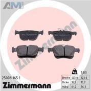 Задние тормозные колодки ZIMMERMANN 25008.165.1 на Audi A3 (8V) 2012-2020