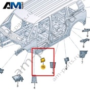 Двухсторонний скотч Volkswagen id-Buzz 2023-2024 1N3804390