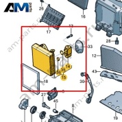 Испаритель с расширительным клапаном VAG 1K1820103J