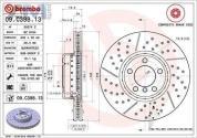 Перфорированные передние тормозные диски 340X30 (09.C398.13) Brembo на BMW 4 Серии 2013-2021 440i/iX
