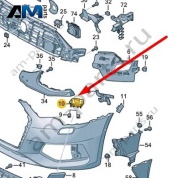 Пластина Audi A6 (C8) 2019-2024 4K0807787