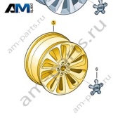 Алюминиевый диск Audi A6 (C7) 2015-2018 4G0601025BC