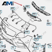 Наполнитель переднего бампера A1178850637 на Mercedes CLA C117