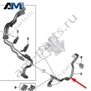 Обратный топливопровод двигателя BMW X1 F48LCI 2019-2023 20d (B47D) 13538596871