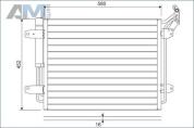 Радиатор кондиционера VALEO (814091) для Volkswagen Tiguan I (2007-2011) 2.0 дизель
