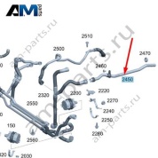 Шланг охлаждения для Mercedes W223 AMG S63 (M177) A2235018901