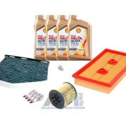 Комплект фильтров для ТО-2/4 Passat B6 1.6 FSI с маслом Shell 0W30