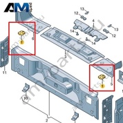Пластина Volkswagen id-Buzz 2023-2024 1T3802941