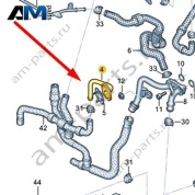 Трубопровод системы охлаждения VAG 04B121071A