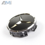 Крышка ступицы колеса Звезда выступает (Цвет- Deep Black) Mercedes GLS 2015-2019 A00040027009040