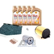 Комплект фильтров для ТО-2 Caddy 2.0 TFSI с маслом Shell 0W30