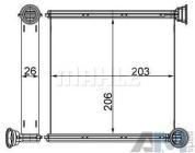 Испаритель (теплообменник) MAHLE/KNECHT (AH256000S) для Volkswagen Tiguan 2 рестайлинг 2.0TFSI