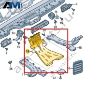 Воздуховод отопления задней части салона Volkswagen id-Buzz 2023-2024 1N3819803A