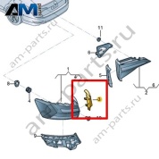 Накладка Volkswagen Jetta VII 2020-2024 17A945312