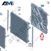 Вентилятор системы охлаждения на Mercedes W223 AMG S63 (M177) A2239060900