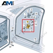 Петля двери Volkswagen id4/id5 2021-2024 11A831401