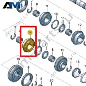 Свободно вращающаяся шестерня VAG 0CF311129F