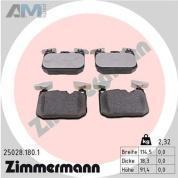Передние тормозные колодки (25028.180.1) ZIMMERMANN для BMW 4 Серии 2013-2021 440i/iX