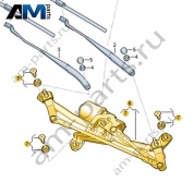 Крепление стеклоочистителя с электромотором VAG 11C955023A