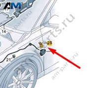 Ручка замка капота 4N1823533C4PK для Ауди Q6 E-tron 2024-2026