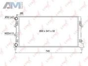 Радиатор охлаждения сборный LYNX для Polo Sedan 1.6 (105 л.с.) CFNA CLSA CFNA RM-1114
