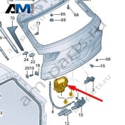 Привод замка багажника Volkswagen Тигуан 57G827887