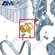 Натяжитель с демпфером VAG 06K903133AF