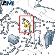 Шланг системы охлаждения VAG 059121453G