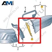 Накладка заднего фонаря Volkswagen T-Roc Cabrio 2020-2024 2GC945425