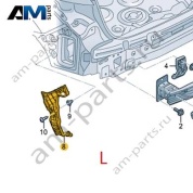 Направляющая заднего бампера левая VAG 83G807453A на Audi 2018-2026