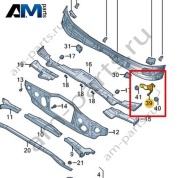 Кронштейн крепления стеклоочистителя Volkswagen id4/id5 2021-2024 11A804413A