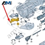 Дефлектор пространства для ног Audi Q8 e-tron 2024-2024/Audi e-tron 2019-2023 4KR819151