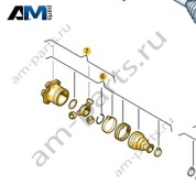 ШРУС с пыльником и монтажными деталями Audi Q8 e-tron 2024-2024/Audi e-tron 2019-2023 4KE498103