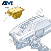 Блок управления системы проекции данных на ветровое стекло (проекционный дисплей) Volkswagen id3 2020-2024 10C919608A