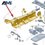 Тоннель Audi Q7 (4M) 2016-2024 4M0804301A