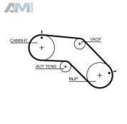 Поликлиновый ремень генератора GATES (6PK1138EST) для Audi A4 (B9) 2015-2020 2.0TFSI