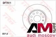 Диск тормозной задний Ауди ТТ DF7911 TRW
