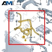 Шланг ОЖ с быстроразъемной муфтой Volkswagen id3 2020-2024 1EA122101BN
