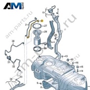 Топливопровод Volkswagen Touareg 2018-2024 4M4201220A