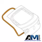 Молдинг крышки багажника (уплотнитель) на Mercedes GLC Coupe 2016-2023 A2537402600