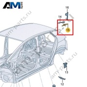 Часть стойки С Volkswagen id3 2020-2024 10A864629