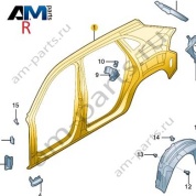 Боковина справа VAG 3CC809606 на Volkswagen 2021-2026