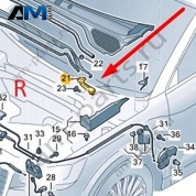 Уплотнитель Audi Q2 2017-2024 81A823722