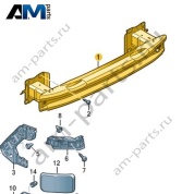 Кронштейн бампера Volkswagen id4/id5 2021-2024 11A807305A