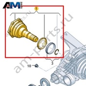 Вал с фланцем VAG 0DB598071