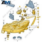 Светодиодная фара с матричным модулем правая Volkswagen id4/id5 2021-2024 11A941078